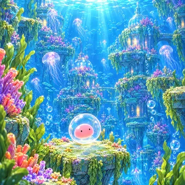 심해의 수중 도시